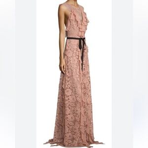 Sachin & Babi Melody Lace Gown in Blush 0